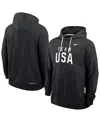 Nike Men's Black Lightweight Dri-fit Long Sleeve Hoodie T-shirt In Black