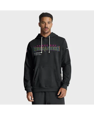 NIKE MEN'S BLACK TAMPA BAY BUCCANEERS 2025 NFL CRUCIAL CATCH SIDELINE STANDARD ISSUE DRI-FIT HOODIE