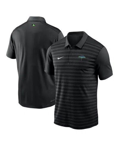 Nike Men's Black Tampa Bay Rays Authentic Collection City Connect Victory Performance Polo Shirt