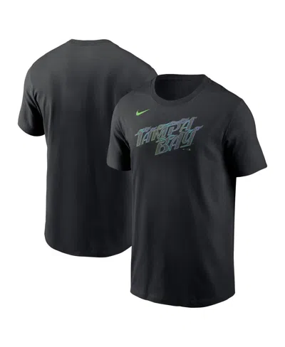 Nike Kids' Men's Black Tampa Bay Rays City Connect Wordmark T-shirt