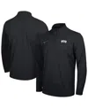 Nike Men's Black Tcu Horned Frogs Intensity Performance Quarter-zip Pullover Sweatshirt In Black