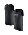 Nike Men's Black Tcu Horned Frogs Tank Top In Black