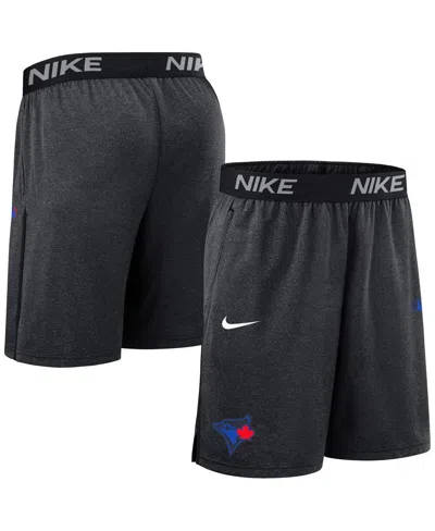 NIKE MEN'S BLACK TORONTO BLUE JAYS AUTHENTIC COLLECTION CITY CONNECT PERFORMANCE KNIT SHORTS