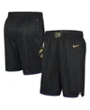 Nike Men's Black Toronto Raptors 2024/25 City Edition Swingman Shorts In Black