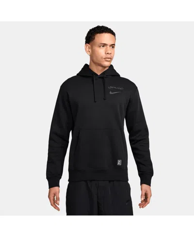 NIKE MEN'S BLACK TOTTENHAM HOTSPUR CLUB PULLOVER HOODIE