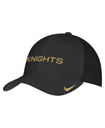 Nike Men's Black Ucf Knights 2026 On-field Aerobill Swooshflex Dri-fit Hat