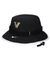 Nike Men's Black Vanderbilt Commodores 2024 Sideline Apex Performance Boonie Bucket Hat In Black