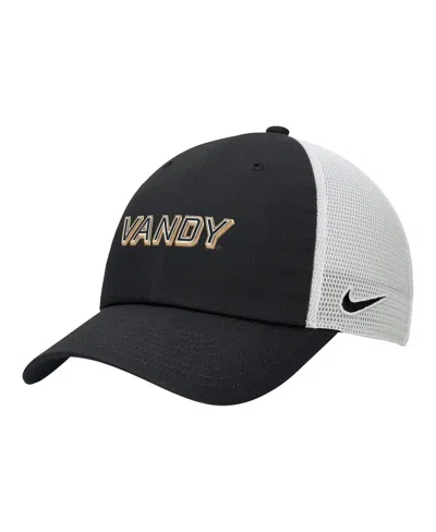 Nike Men's Black Vanderbilt Commodores On-field Club Adjustable Trucker Hat
