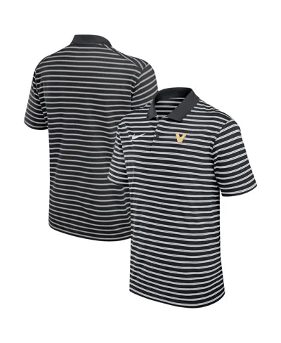 Nike Men's Black Vanderbilt Commodores Victory Stripe Performance Polo Shirt