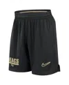 Nike Men's Black Wake Forest Demon Deacons 2024 Sideline Mesh Shorts In Black Gold