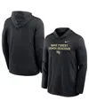 Nike Men's Black Wake Forest Demon Deacons 2025 Sideline Dri-fit Long Sleeve Hoodie T-shirt In Black