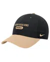 Nike Black Wake Forest Demon Deacons Colorblock Club Adjustable Hat In Black