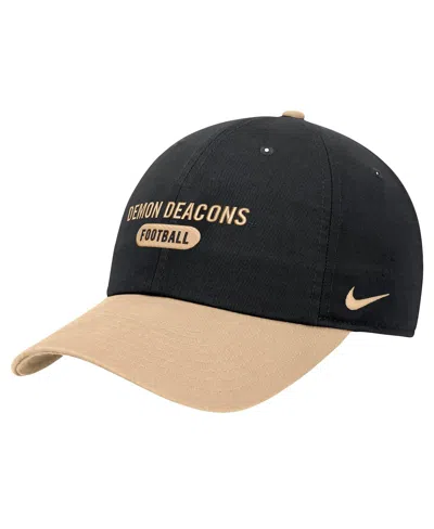 Nike Black Wake Forest Demon Deacons Colorblock Club Adjustable Hat
