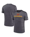 Nike Men's Black Washington Commanders Blitz Velocity Modern Performance T-shirt In Gray