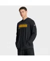 Nike Black Washington Commanders Sideline Pure Fury Performance Long Sleeve Hoodie T-shirt In Black