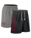 Nike Men's Black Washington Commanders Sideline Reversible Performance Shorts In Gray