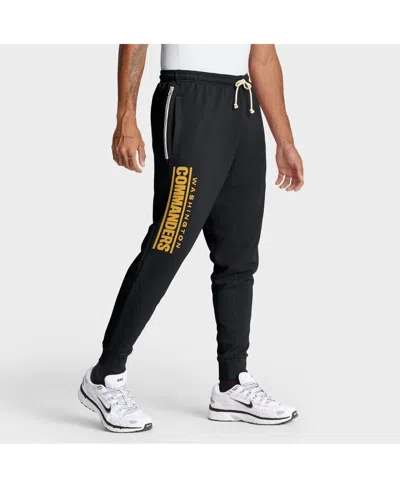 NIKE MEN'S BLACK WASHINGTON COMMANDERS SIDELINE STANDARD ISSUE GROUND GAME DRI-FIT TAPER PANTS