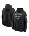 Nike Black West Virginia Mountaineers Club Fleece Fashion Hoodie In Black