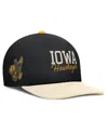 Nike Men's Black/cream Iowa Hawkeyes Pro Legacy Script Snapback Hat