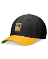 Nike Men's Black/gold Pittsburgh Pirates Cooperstown Collection Rewind Swooshflex Performance Hat In Bk,ug