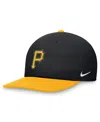 Nike Men's Black/gold Pittsburgh Pirates Evergreen Two-tone Snapback Hat In Black,gold