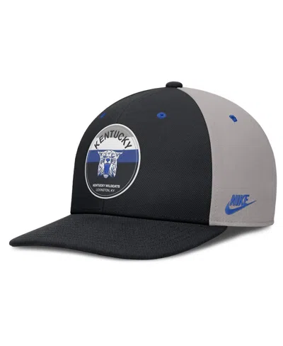 Nike Men's Black/gray Kentucky Wildcats Prep Pro Performance Snapback Hat In Multi