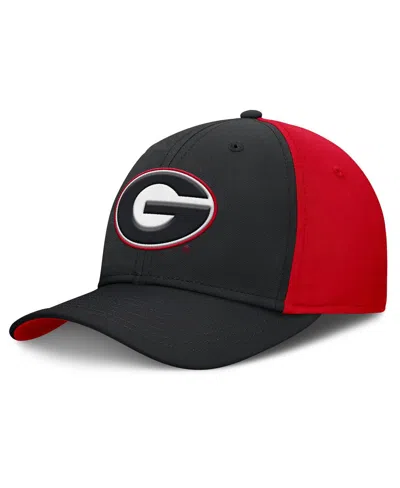 Nike Men's Black/red Georgia Bulldogs 2025 Sideline Rise Local Performance Flex Hat In Multi