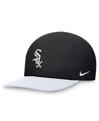 Nike Men's Black/white Chicago White Sox Evergreen Two-tone Snapback Hat In Black,white
