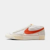 Nike Men's Blazer Low Pro Club Casual Shoes In White/beach/summit White/cosmic Clay