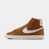 Nike Men's Blazer Mid '77 Premium Shoes In Light British Tan/hyper Crimson/sail