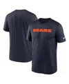 Nike Chicago Bears Primetime Wordmark Essential  Men's Nfl T-shirt In Navy