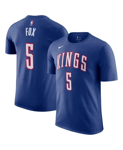 Nike Men's Blue De'aaron Fox Sacramento Kings 2024/25 City Edition Name Number T-shirt
