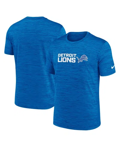 Nike Men's Blue Detroit Lions Big Tall Primetime Reverse Play Velocity Performance T-shirt
