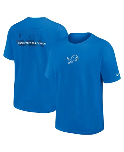 NIKE MEN'S BLUE DETROIT LIONS DOMINATE THE GAME ESSENTIAL MAX90 T-SHIRT