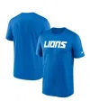 Nike Detroit Lions Primetime Wordmark Essential  Men's Nfl T-shirt In Blue