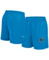 Nike Men's Blue Miami Marlins Woven Victory Performance Shorts In Blue