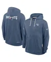 Nike Men's Blue New England Patriots 2025 Nfl Rivalries Sideline Dri-fit Hoodie In Blue