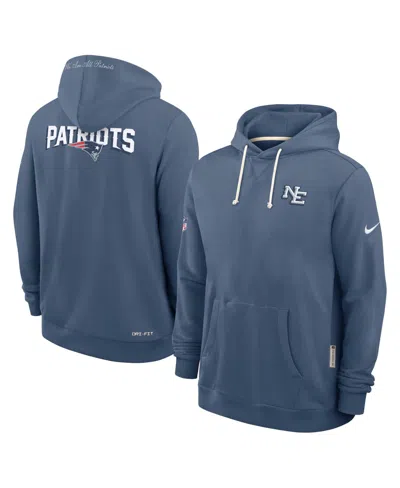Nike Men's Blue New England Patriots 2025 Nfl Rivalries Sideline Dri-fit Hoodie