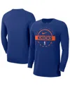 Nike Men's Blue New York Knicks 2025/26 Authentic Practice Club Sweatshirt In Blue