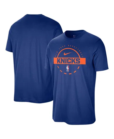 Nike Men's Blue New York Knicks Authentic Practice T-shirt