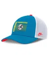 Nike Men's Blue New York Yankees Neon 90s Rise Structured Performance Adjustable Trucker Hat In Blue