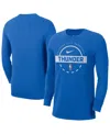 Nike Blue Oklahoma City Thunder Authentic Long Sleeve Practice T-shirt In Blue