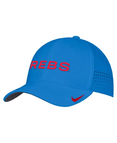 Nike Men's Blue Ole Miss Rebels 2026 On-field Aerobill Swooshflex Dri-fit Hat