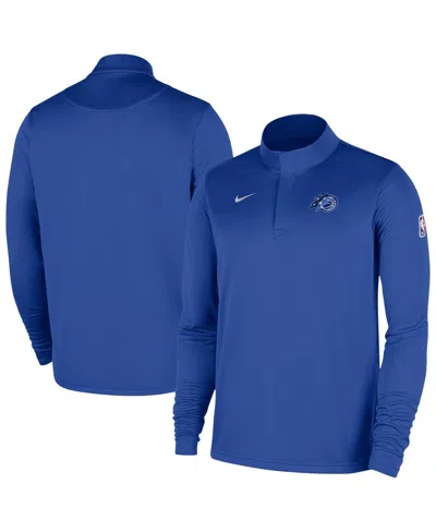 Nike Men's Blue Orlando Magic 2025/26 Authentic Coaches Quarter-zip Dri-fit Sweatshirt