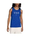 Nike Men's Blue Team Usa Allover Print Club Tank Top In Blue