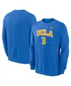 Nike Men's Blue Ucla Bruins Arch Pullover Sweatshirt In Blue