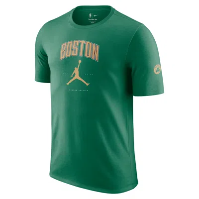 Nike Men's Boston Celtics Essential Jordan Nba T-shirt In Green