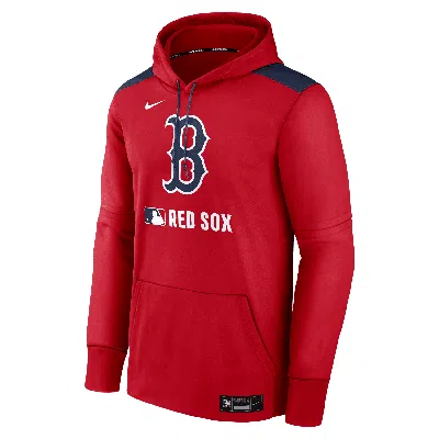 Nike Men's Boston Red Sox Authentic Collection  Therma Mlb Pullover Hoodie