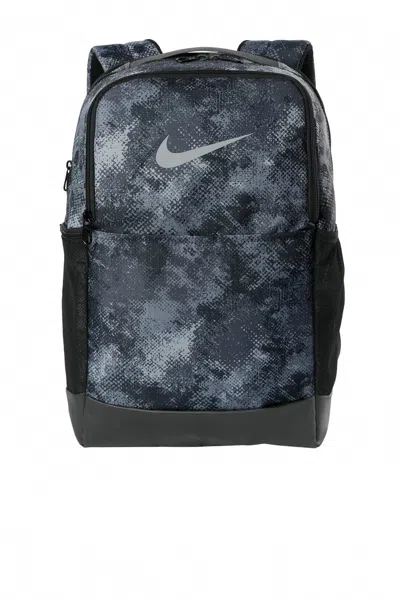 Nike Men's Brasilia Backpack In Iron Grey Black Light Smoke Grey In Blue