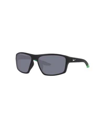 Nike Men's Brazen Fury Rectangle Sunglasses, Fj2259 Nk000719 In Black